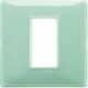 Rama decorativa aparataj modular Vimar, rectangulara, 1M, menta, Plana Reflex, 14641.44