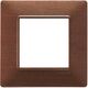 Rama decorativa aparataj modular Vimar, rectangulara, 2M, mahon, Plana, 14642.33
