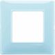 Rama decorativa aparataj modular Vimar, rectangulara, 2M, albastru, Plana Reflex, 14642.45