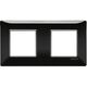 Rama decorativa aparataj modular Vimar, rectangulara, 2X2M, negru, Plana, 14643.05