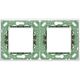 Rama decorativa aparataj modular Vimar, rectangulara, 2X2M, transparent, Plana Reflex, 14643.42