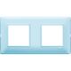 Rama decorativa aparataj modular Vimar, rectangulara, 2X2M, albastru, Plana Reflex, 14643.45