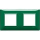 Rama decorativa aparataj modular Vimar, rectangulara, 2X2M, smarald, Plana Reflex, 14643.47