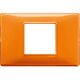 Rama decorativa aparataj modular Vimar, rectangulara, 2/3M, portocaliu, Plana Reflex, 14652.48