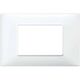 Rama decorativa aparataj modular Vimar, rectangulara, 3M, alb, Plana, 14653.01