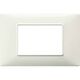 Rama decorativa aparataj modular Vimar, rectangulara, 3M, fildes, Plana, 14653.02