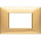 Rama decorativa aparataj modular Vimar, rectangulara, 3M, auriu mat, Plana, 14653.25