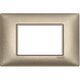 Rama decorativa aparataj modular Vimar, rectangulara, 3M, bronz metalizat, Plana, 14653.70