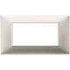 Rama decorativa aparataj modular Vimar, rectangulara, 4M, nichel mat, Plana, 14654.21