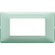 Rama decorativa aparataj modular Vimar, rectangulara, 4M, menta, Plana Reflex, 14654.44