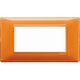 Rama decorativa aparataj modular Vimar, rectangulara, 4M, portocaliu, Plana Reflex, 14654.48