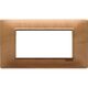 Rama decorativa aparataj modular Vimar, rectangulara, 4M, maro, Plana, 14654.62