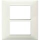 Rama decorativa aparataj modular Vimar, rectangulara, 6M, fildes, Plana, 14659.02