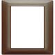 Rama decorativa aparataj modular Vimar, rectangulara, 8M, maro metalizat, Plana, 14668.23