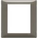 Rama decorativa aparataj modular Vimar, rectangulara, 8M, cenusiu, Plana Reflex, 14668.40
