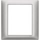 Rama decorativa aparataj modular Vimar, rectangulara, 8M, argintiu metalizat, Plana, 14668.71