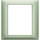 Rama decorativa aparataj modular Vimar, rectangulara, 8M, verde metalizat, Plana, 14668.72