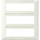 Rama decorativa aparataj modular Vimar, rectangulara, 21M, fildes, Plana, 14691.02
