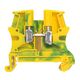 Clema sir fixare pe sina DIN, galben/verde, 6mmp, Legrand, 037172