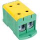 Clema de derivatie Tracon, 2P, fixare pe contrapanou, 240mmp, galben/verde, FLEAL-240/2ZS