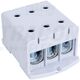 Clema de derivatie Tracon, 3P, fixare pe contrapanou, 240mmp, gri, FLEAL-240/3