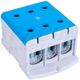 Clema de derivatie Tracon, 3P, fixare pe contrapanou, 240mmp, albastru, FLEAL-240/3K