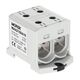 Clema de derivatie MOREK, 2P, fixare pe sina DIN/contrapanou, 150mmp, gri, MAA2150A10