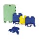 Clema sir fixare pe sina DIN, galben/verde, 10mmp, Comtec, MF0013-00606