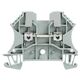 Clema sir fixare pe sina DIN, gri, 2.5mmp, Weidmuller, 1037720000