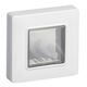 Placa pentru doza modulara Vimar, 2M, alb, cu cleme metalice, IP55, Plana, 14931.01