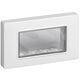 Placa pentru doza modulara Vimar, 4M, alb, IP55, Plana, 14944.01
