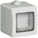 Doza de aparataj modular Bticino, 2M, aplicata, IP55, Living-light, 24502