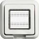Placa pentru doza modulara Bticino, 2M, alb, IP55, Living-light, 24602N