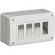 Doza de aparataj modular Bticino, 4M, aplicata, verticala, IP40, Matix, 25404/2V