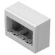 Doza de aparataj modular TEM, 4M, aplicata, alb, IP20, Cubo, AC41PW