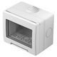 Doza de aparataj modular TEM, 3M, aplicata, alb, cu capac, IP55, Cubo, AQ30PW
