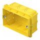 Doza de aparataj modular TEM, incastrata, tencuiala, 3 module, DM30