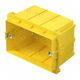Doza de aparataj modular TEM, incastrata, tencuiala, adanca, 3 module, DM31