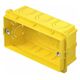 Doza de aparataj modular TEM, incastrata, tencuiala, 4 module, DM40