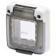 Placa pentru doza modulara Gewiss, 2M, alb, IP65, GW27403