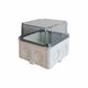 Doza de ramificatie aplicata XBS, cu capac transparent, 110x110x100mm, IP67, ELO-110AM