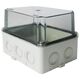 Doza de ramificatie aplicata XBS, cu capac transparent, 150x120x110mm, IP67, ELO-150AM