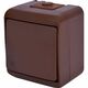 Intrerupator cap cruce ETI, aplicat, maro, IP44, 004668045