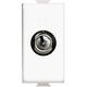Priza modulara TV Bticino, de trecere, alb, 1M, Matix, AM5173DC