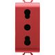 Priza modulara 2P+E Gewiss, rosu, 1M, 10A, Chorus, GW10213