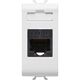 Priza modulara UTP RJ45 Gewiss, cat.5e, alb, 1M, Chorus, GW10421