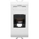 Priza modulara UTP RJ45 Gewiss, cat.6, alb, 1M, Chorus, GW10423