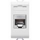 Priza modulara FTP RJ45 Gewiss, cat.6, alb, 1M, Chorus, GW10424