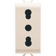 Priza modulara 2P+E Gewiss, ivoar, 1M, 10A, Chorus, GW11203