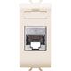 Priza modulara FTP RJ45 Gewiss, cat.5e, ivoar, 1M, Chorus, GW11422